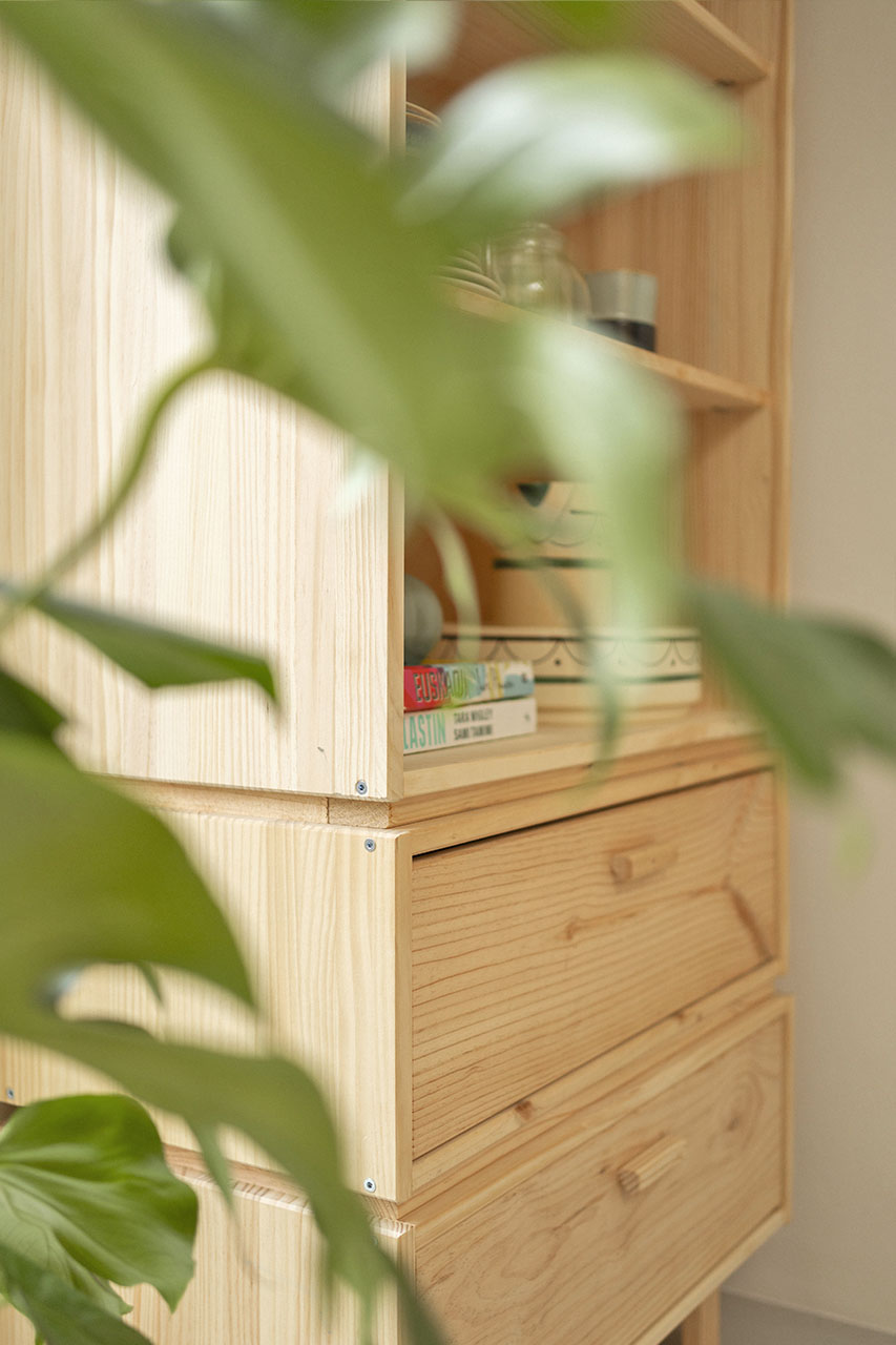 Imagen de ambiente 3 para:Alacena para cocina de madera ecol&oacute;gica